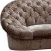 35" Beige Mdf And Velour Sectional Sofa