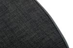 45" Gray Upholstered Linen Blend Bench