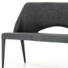 45" Gray Upholstered Linen Blend Bench
