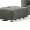 Gray Modular L Shaped Five Piece Sofa and Chaise Sectional