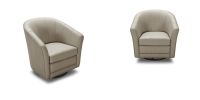 33" Grey Eco Leather  Foam  And Steel Accent Chair