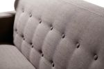 32" Plastic  Foam  Wood  And Fabric Sofa And Ottoman Set