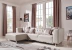 29" Metal  Foam  Wood  And Leatherette Sectional Sofa