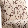 30" X 23" X 33" Fabric And Espresso Accent Chair