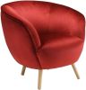 35" X 39" X 33" Red Velvet Accent Chair
