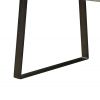 78" Silver And Gray Aluminum And Metal Sled Base Dining Table