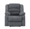 Three Piece Indoor Gray Microsuede Six Person Seating Set