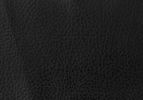 Set of Two Black Upholstered Faux Leather Dining Side Chairs