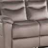 78" Brown Velvet Reclining Sofa With Black Legs
