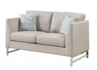 62" Silver Loveseat