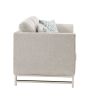 62" Silver Loveseat