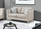 62" Silver Loveseat