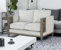 55" Brown Loveseat