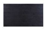 40" X 76" X 30" Black Wood Led Glass Dining Table