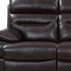 89" Gray Faux Leather USB Sofa With Black Legs