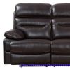 89" Gray Faux Leather USB Sofa With Black Legs