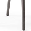 Set of Two White And Gray Upholstered Faux Leather Dining Side Chairs