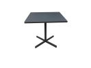 32" Gray Square Aluminum Pedestal Base Dining Table