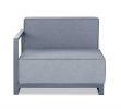 37" Gray Linen Side Chair
