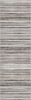 10' Blue and Beige Striped Distressed Runner Rug