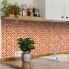 6" X 6" Terra Cotta Tango Peel and Stick Tiles
