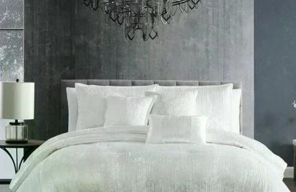 Turin Comforter Set White Bed Linen Set King Sets Bedding Home Textile Garden Freight free 7-Piece Set
