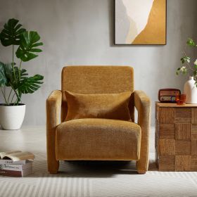 Mirod Sleek Right-Angle Armrests, Ergonomic Lumbar Support, Square Wooden Block Legs, Inclined Seat for Comfort